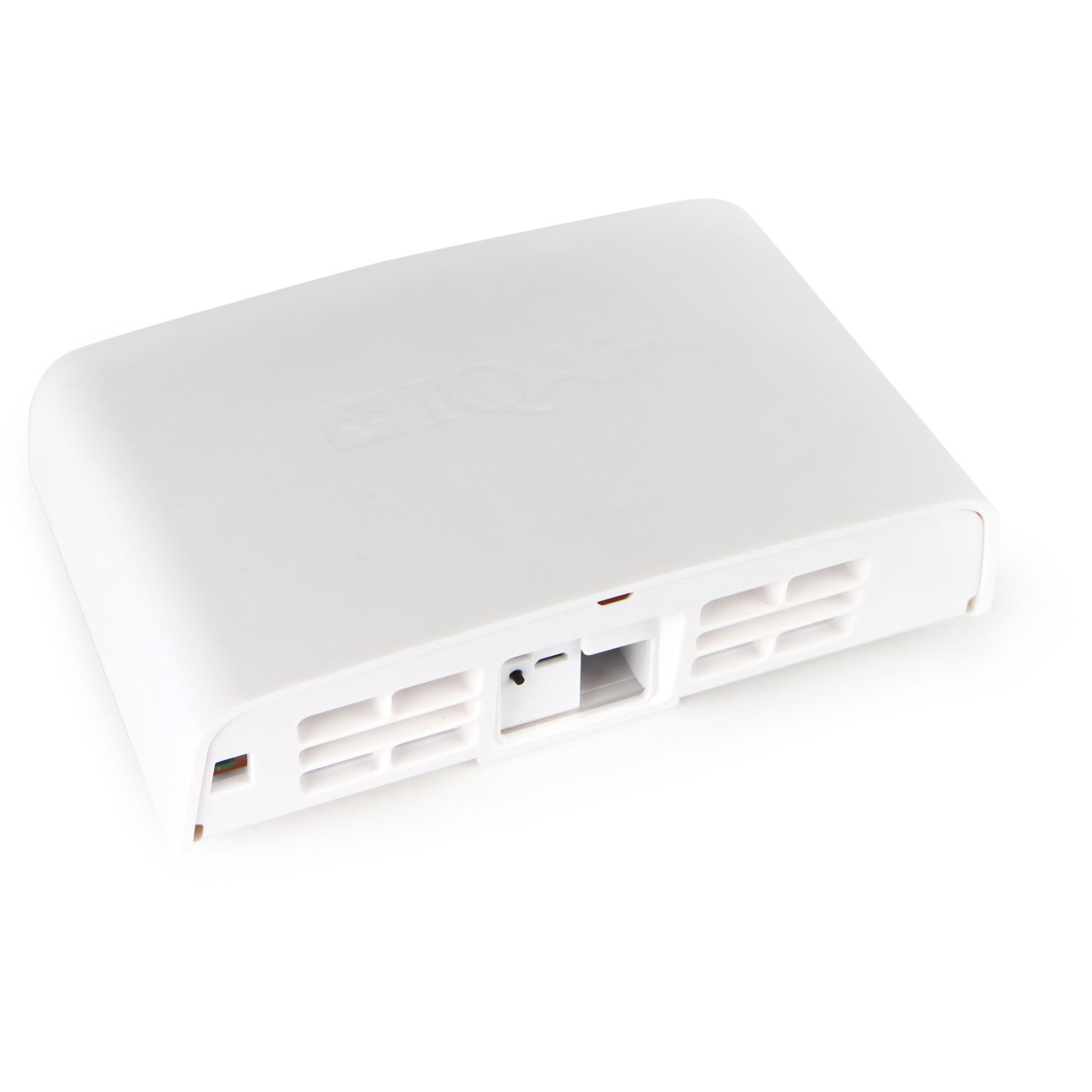 AirVisual Outdoor laying down showing connection housing