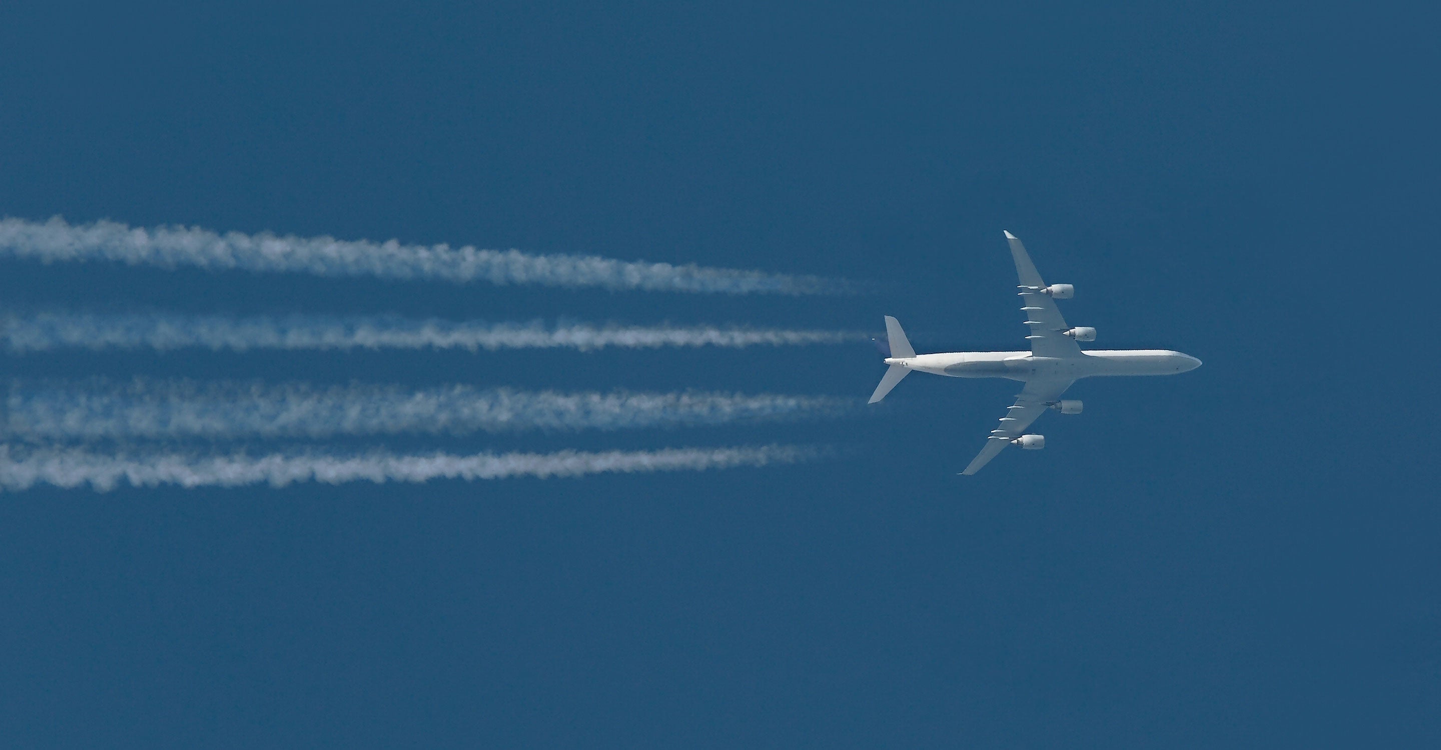 Jet flying through the air