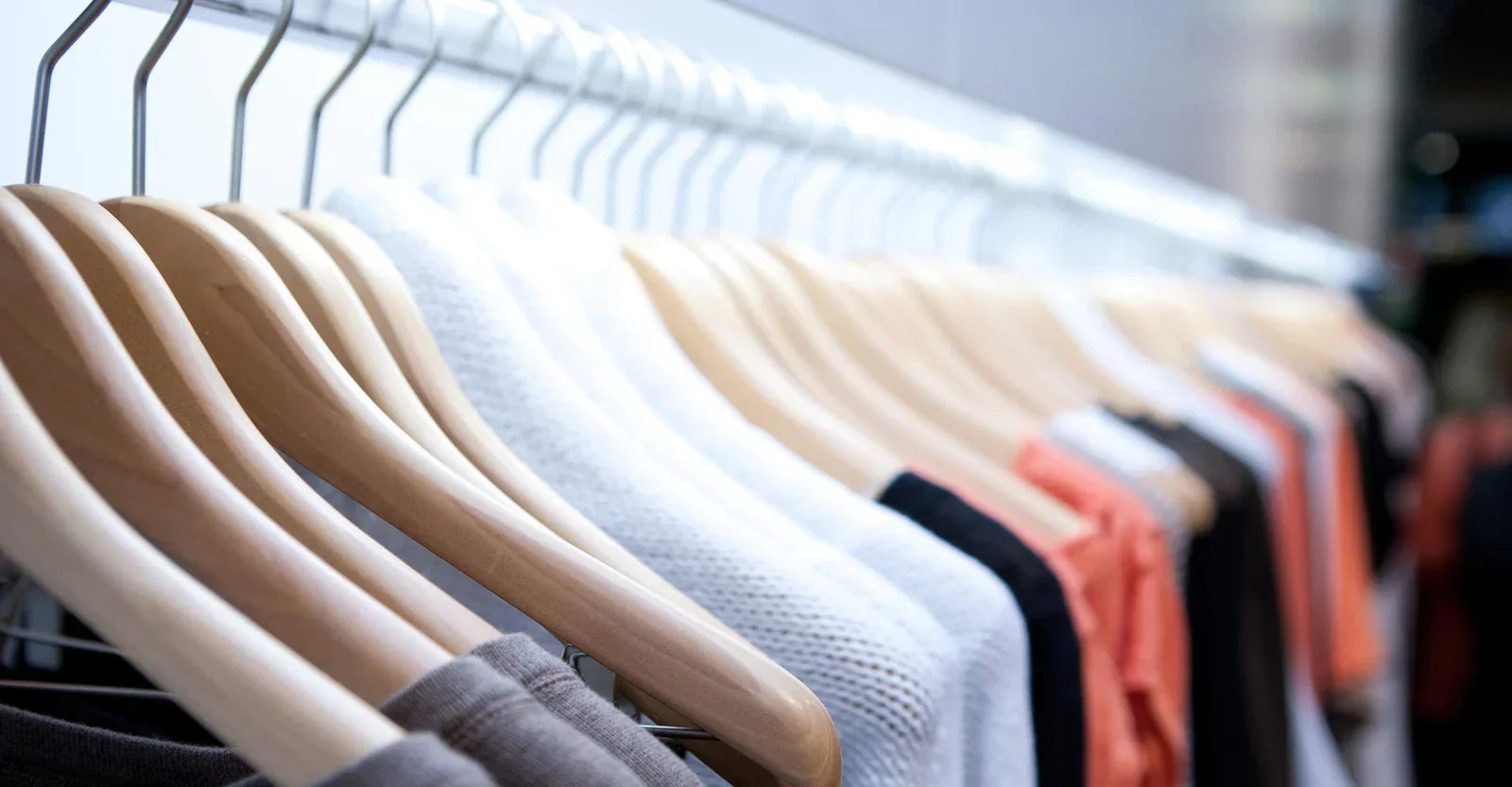 A rack of clothes