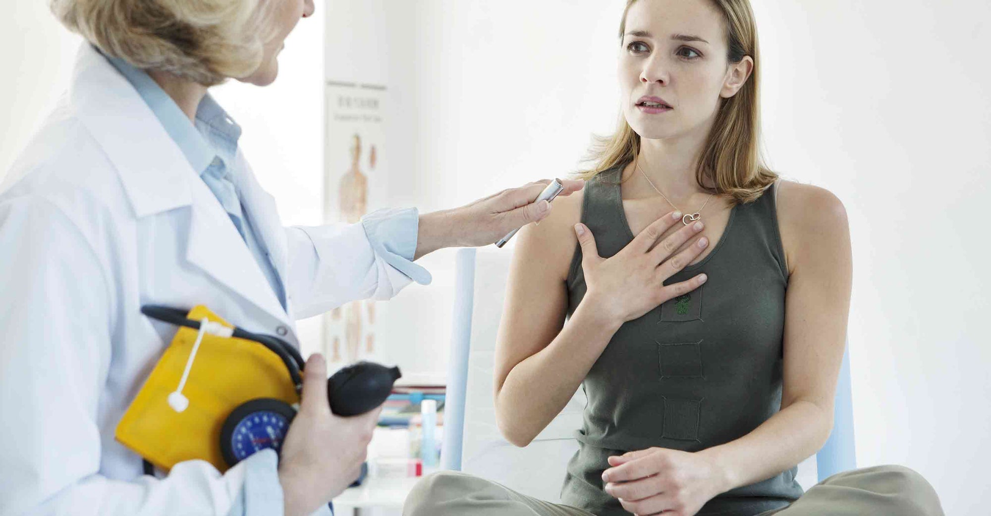 Woman with her doctor