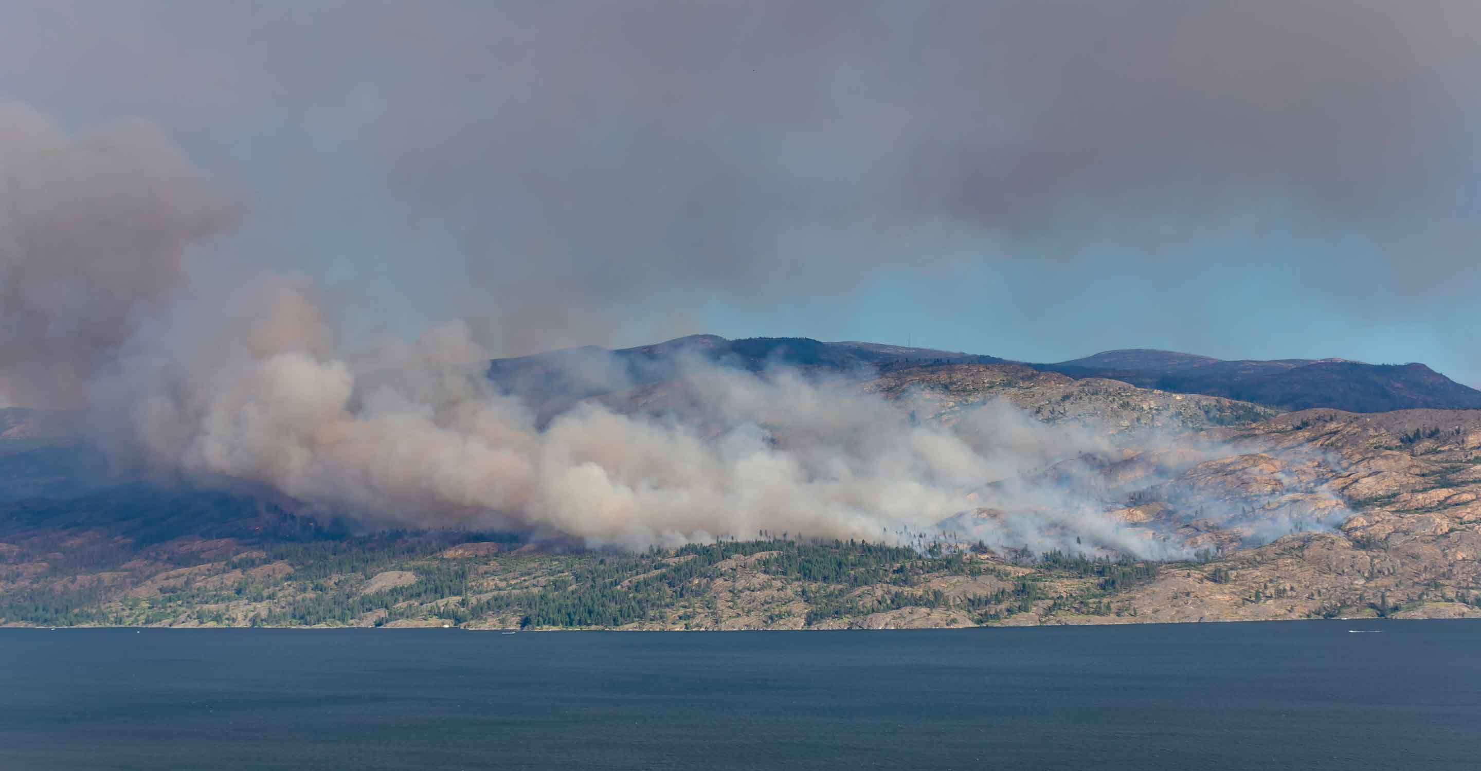 The McDougall Fire is burning near West Kelowna.