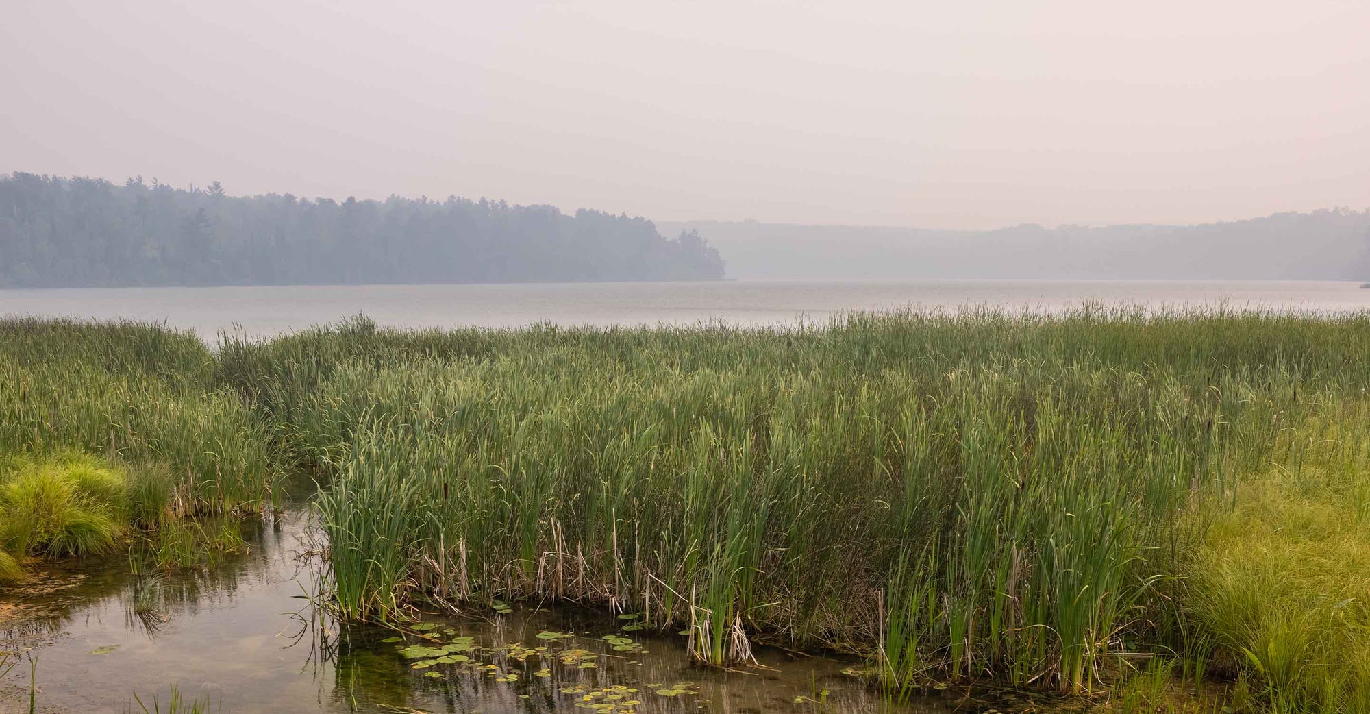 Smoky air over Minnesota.