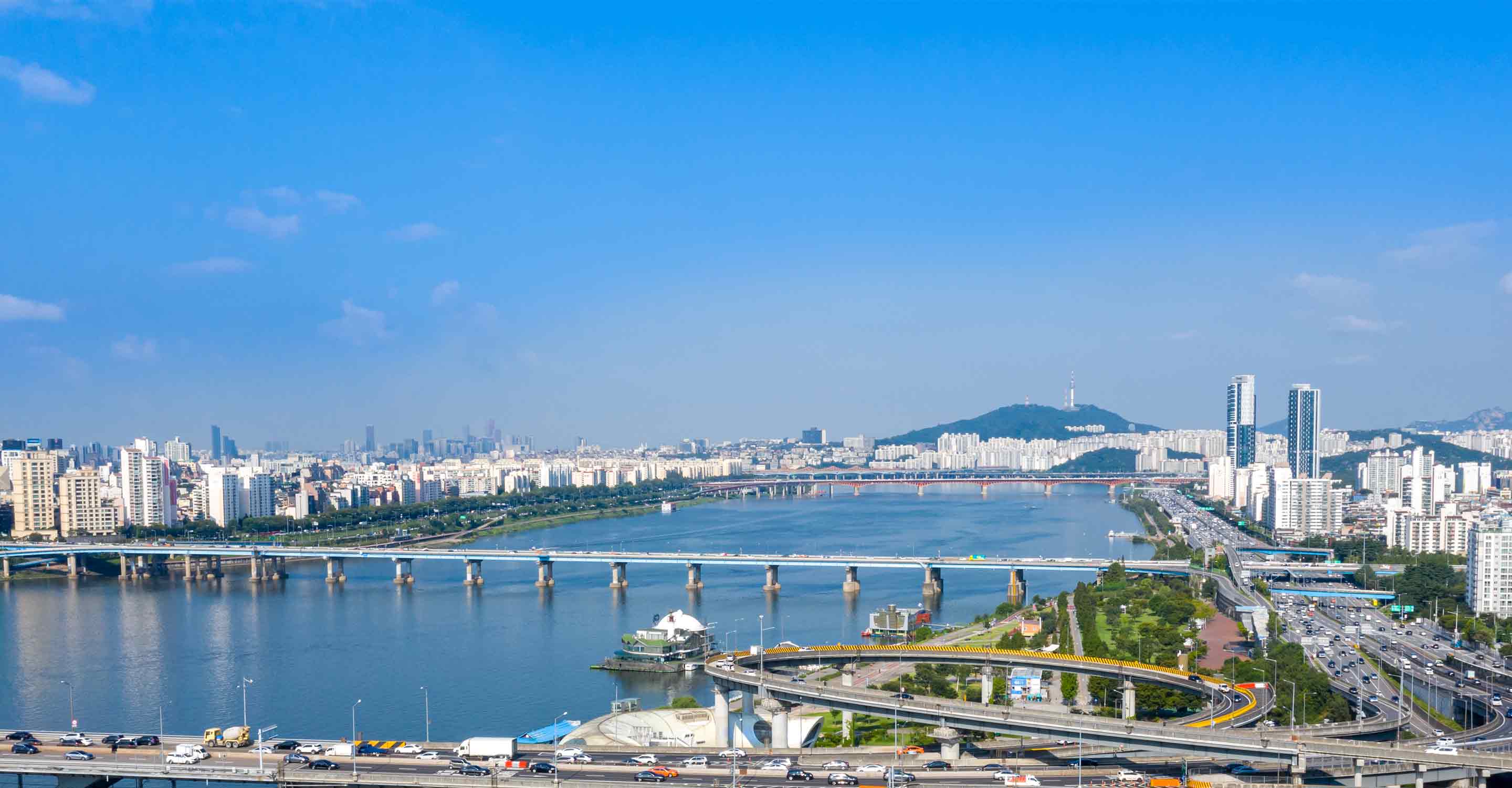 major cities enjoy blue skies