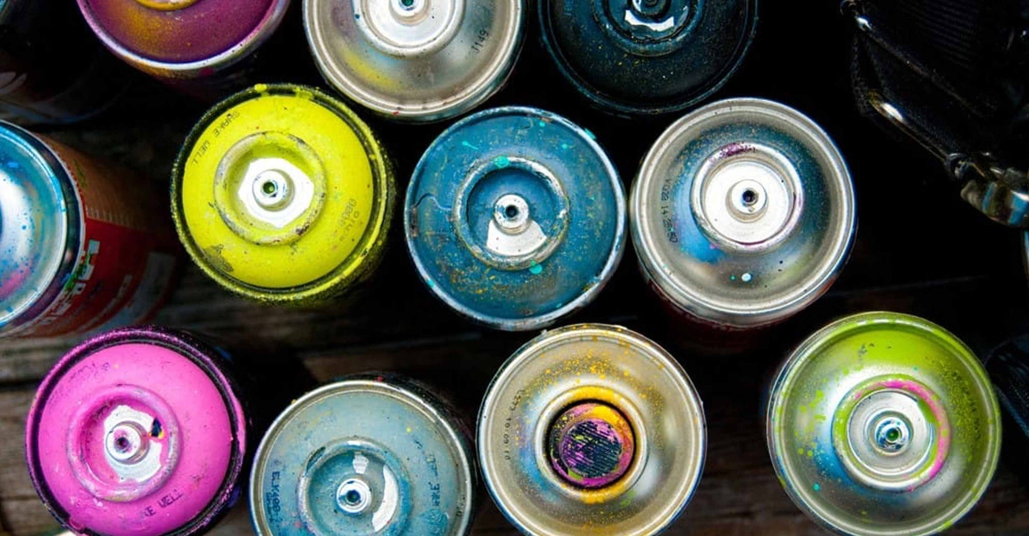 Cans of spray paint