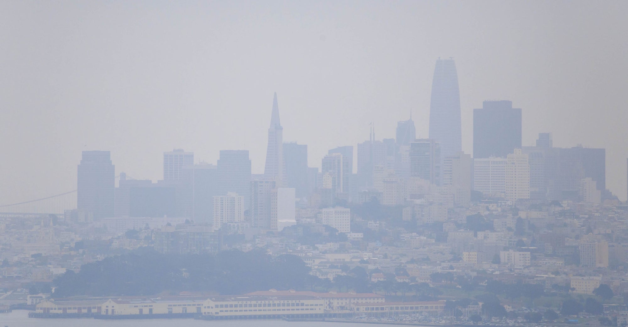 Smoky air was experienced in the Bay area from the Flat Fire.